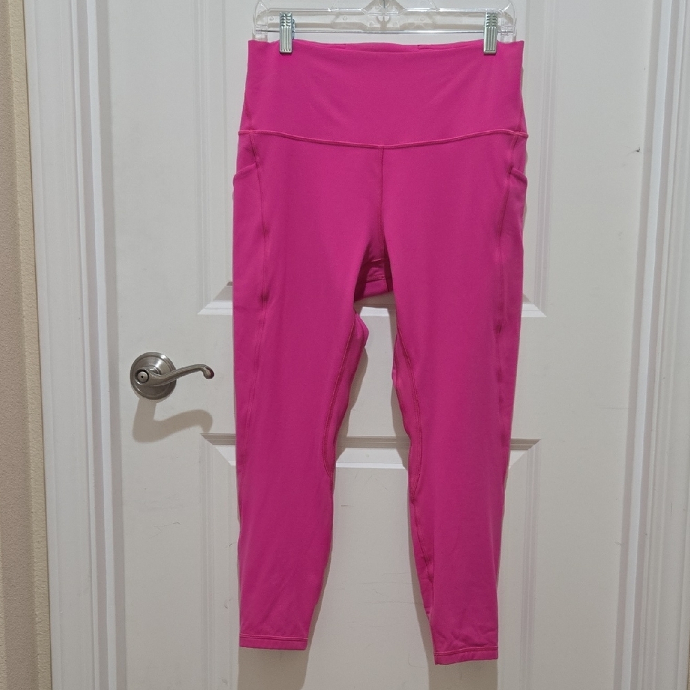 Vibrant Pink High-Waisted Leggings